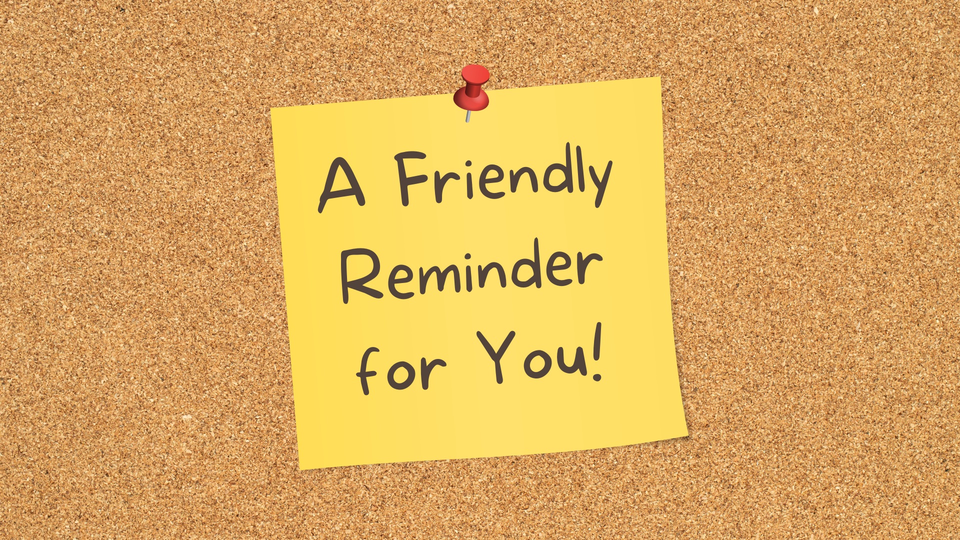 Friendly Reminders – The Rock Church